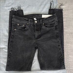 Women's Black Jeans frayed rag & bone skinny